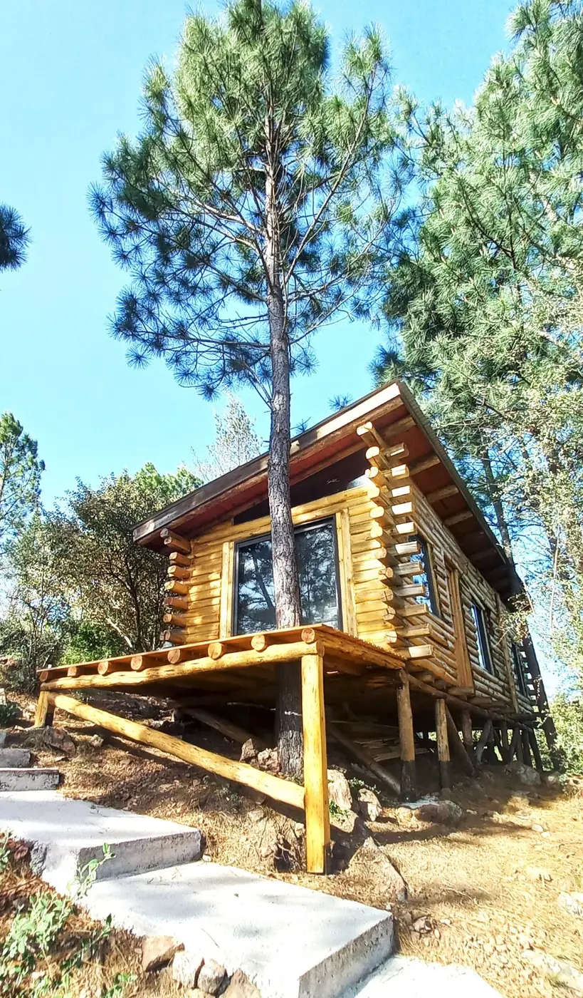 Exterior de la cabaña para dos o tres personas en Intiyaco